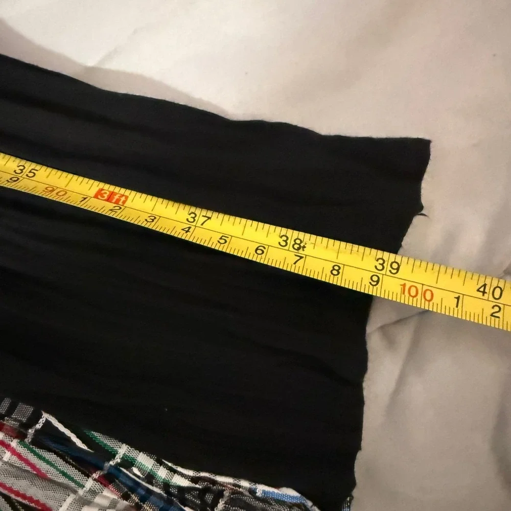 Vintage‎ Longhorn Niver Western Elastic waist Long Maxi skirt size medium plaid